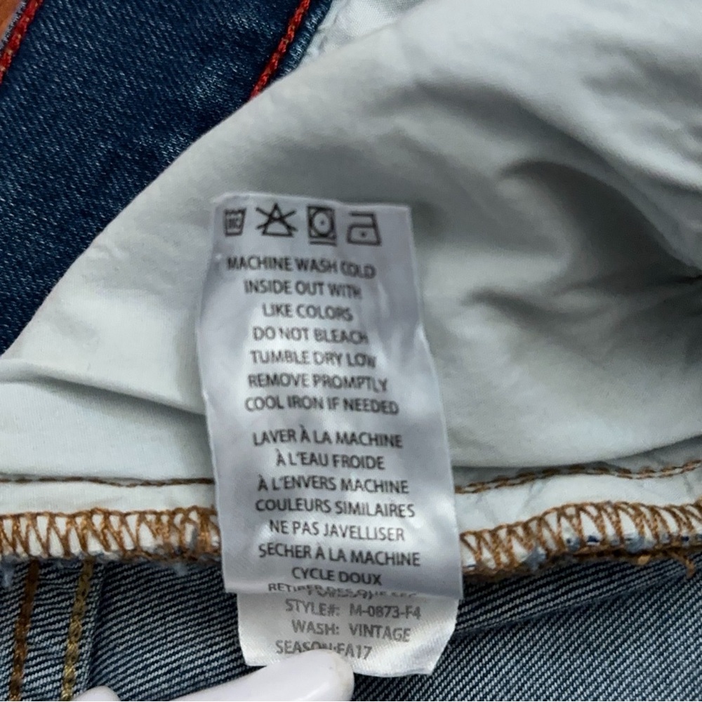Gramicci Jeans Mens Size 38x30 Denim 5-Pockets Stretch Straight Leg Blue - Picture 7 of 7
